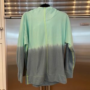 North Face Tie Dye Hooded Sweatshirt Green/Blue